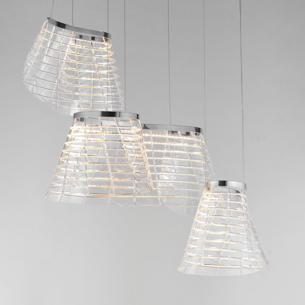 Tartan LED Multi Light Pendant Light in Detail.