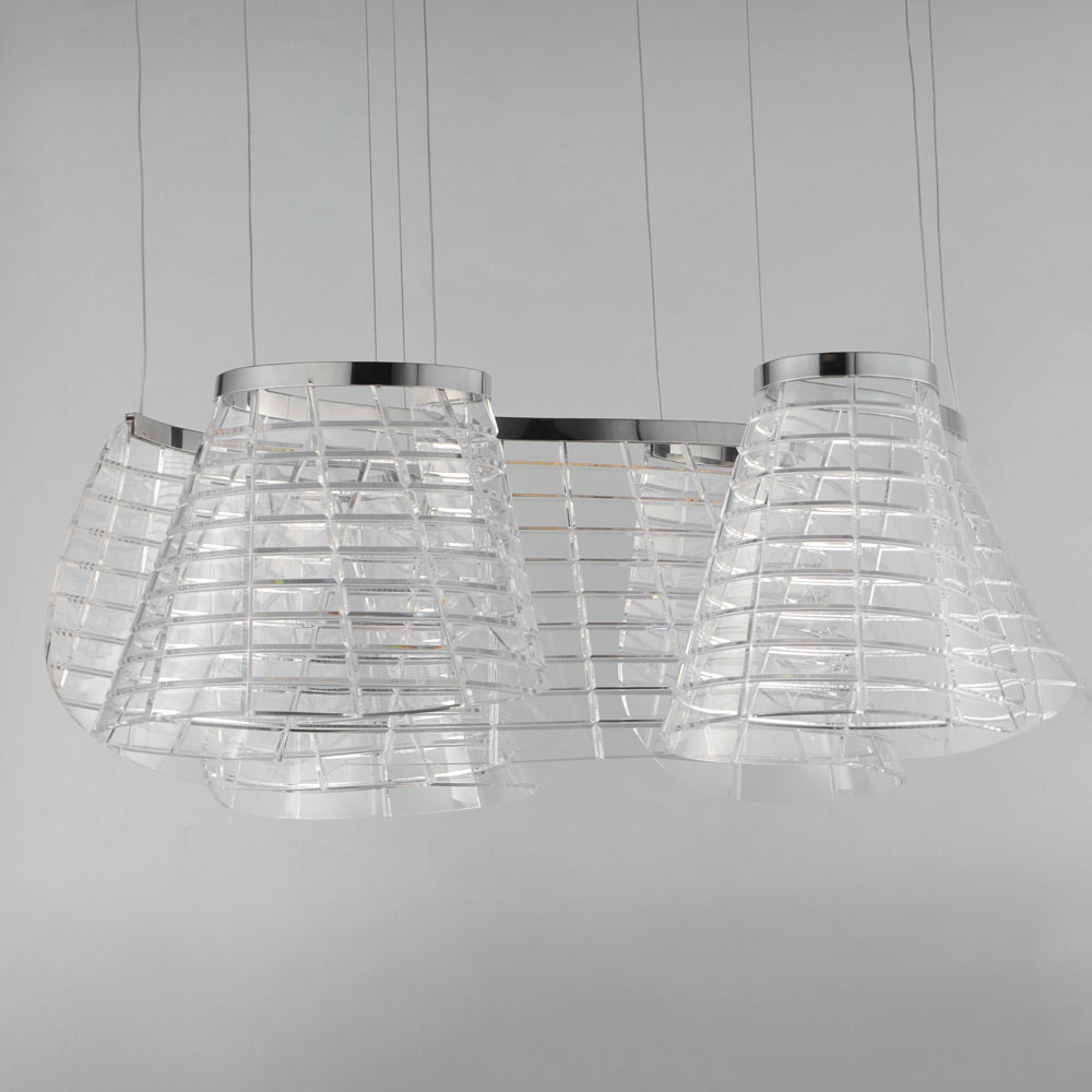 Tartan LED Multi Light Pendant Light in Detail.