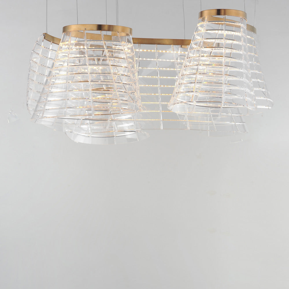 Tartan LED Multi Light Pendant Light in Detail.