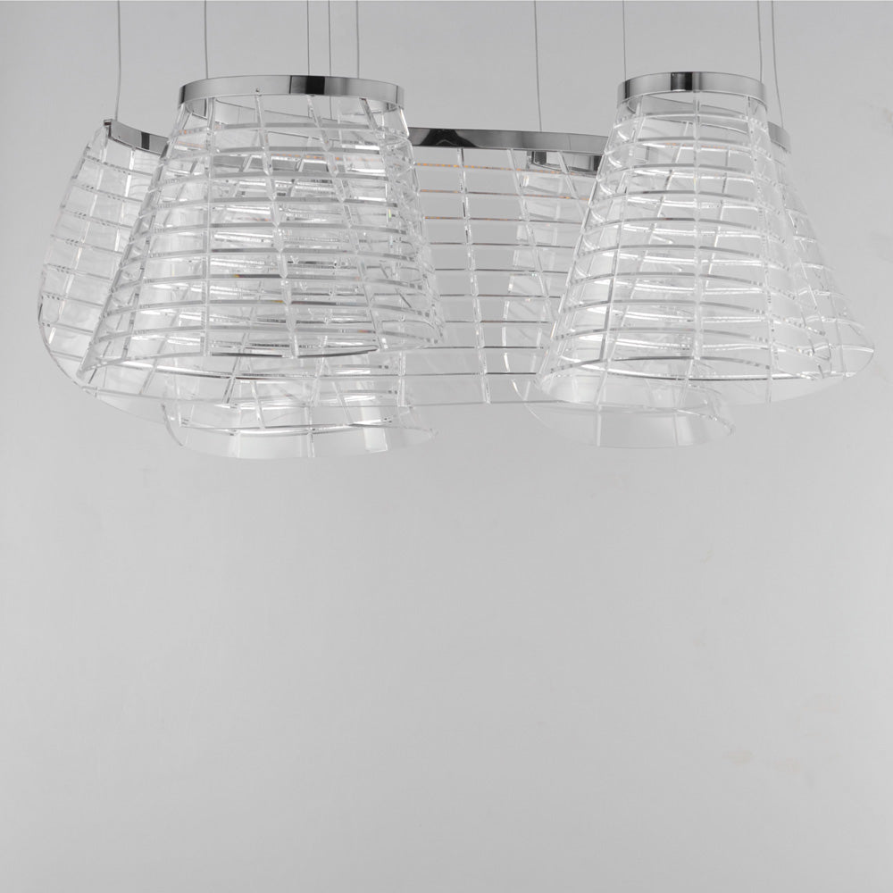 Tartan LED Multi Light Pendant Light in Detail.