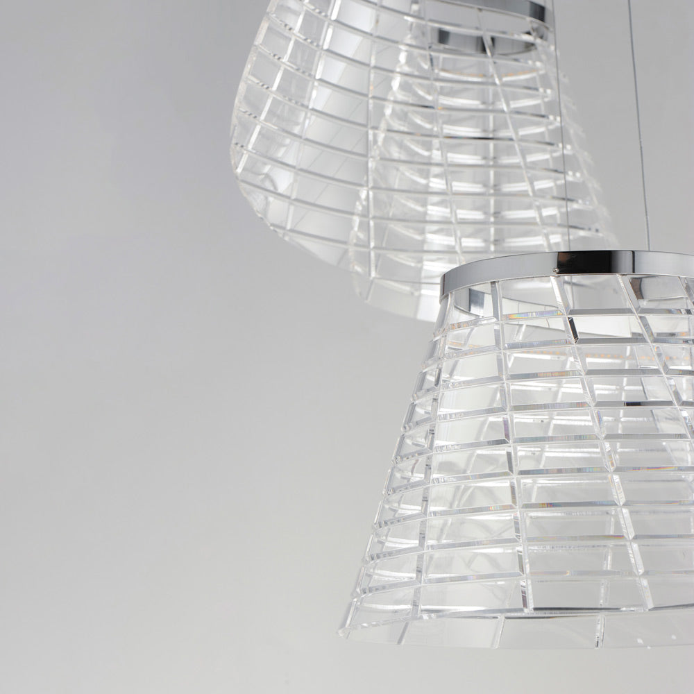 Tartan LED Multi Light Pendant Light in Detail.
