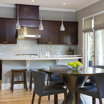 Teardrop Pendant Light in dining room.