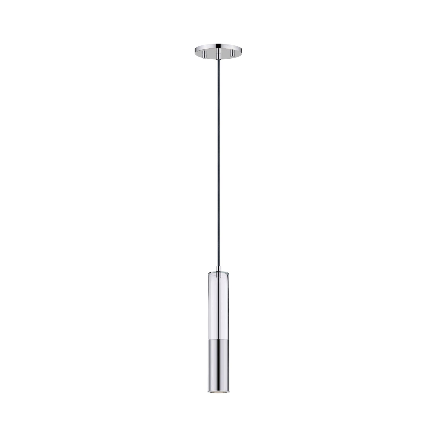 Torch Pendant Light in Polished Chrome.