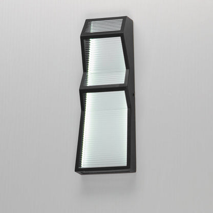 Totem Zigzag Outdoor LED Wall Light in Detail.