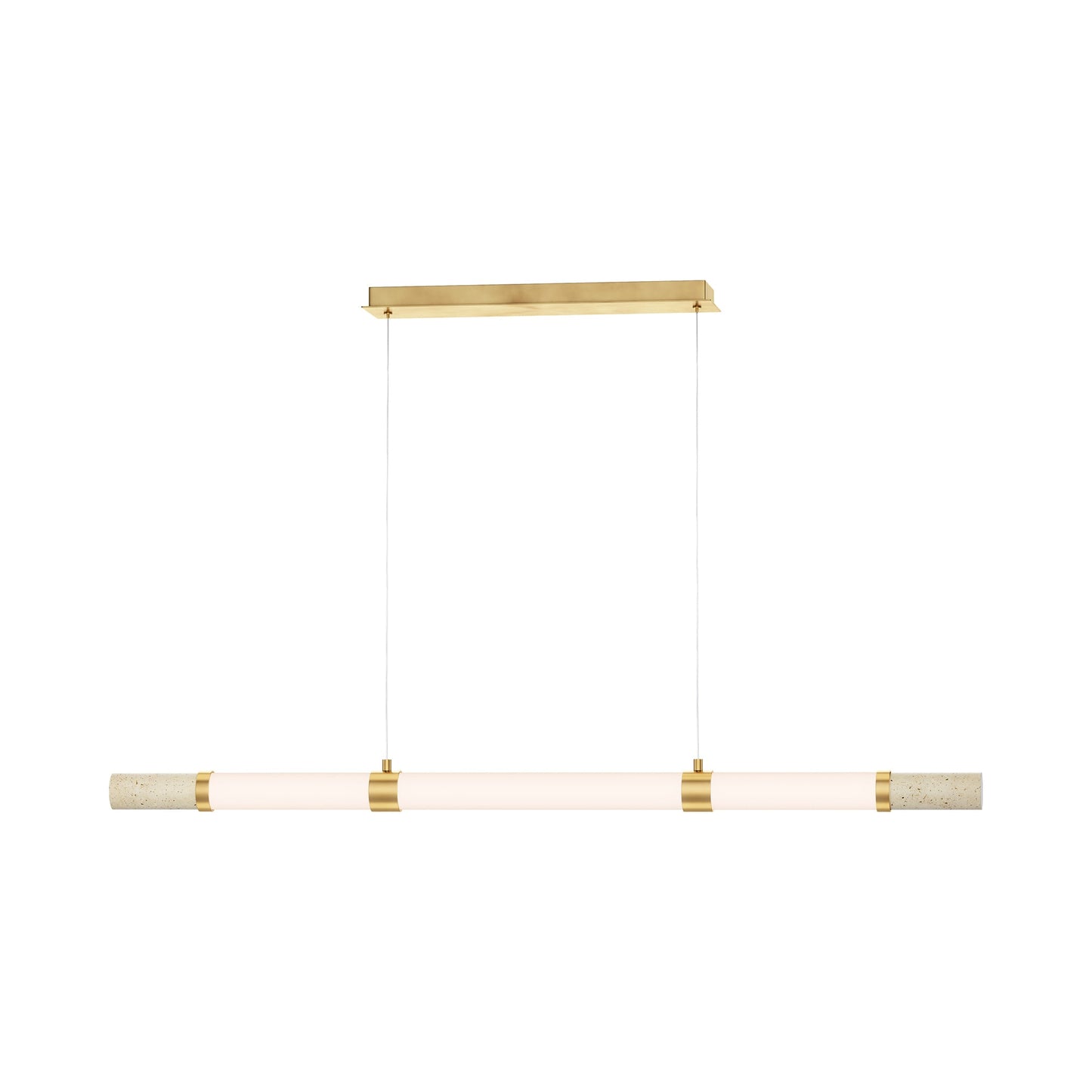 Travertine LED Linear Pendant Light.
