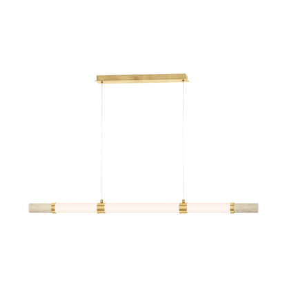 Travertine LED Linear Pendant Light.