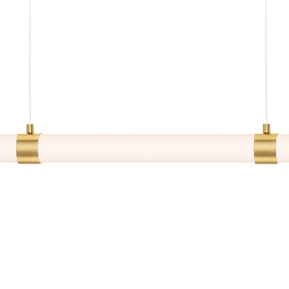 Travertine LED Linear Pendant Light in Detail.