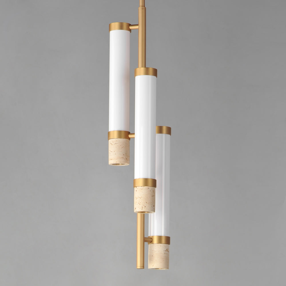Travertine LED Pendant Light in Detail.