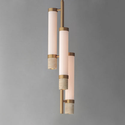 Travertine LED Pendant Light in Detail.