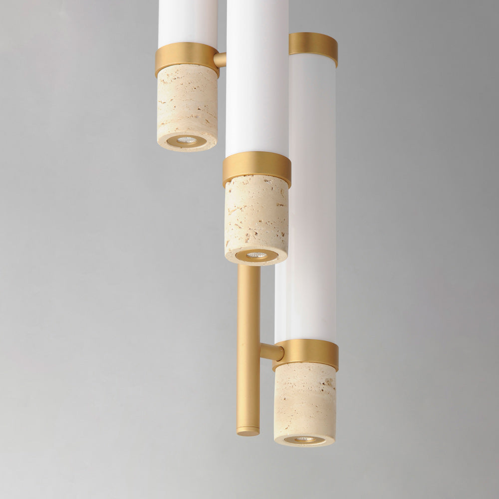 Travertine LED Pendant Light in Detail.