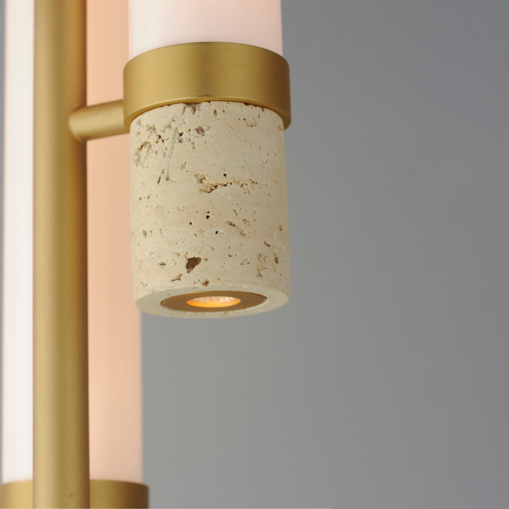 Travertine LED Pendant Light in Detail.