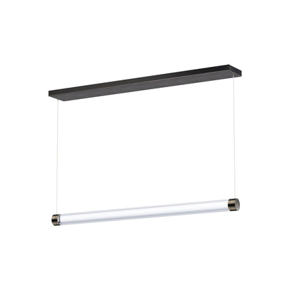 Vanish LED Linear Pendant Light in Gunmetal (36-Inch).