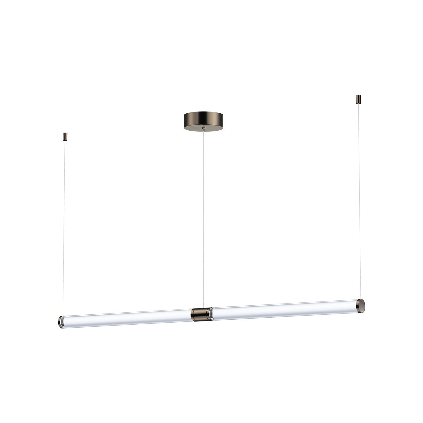 Vanish LED Linear Pendant Light in Gunmetal (52-Inch).