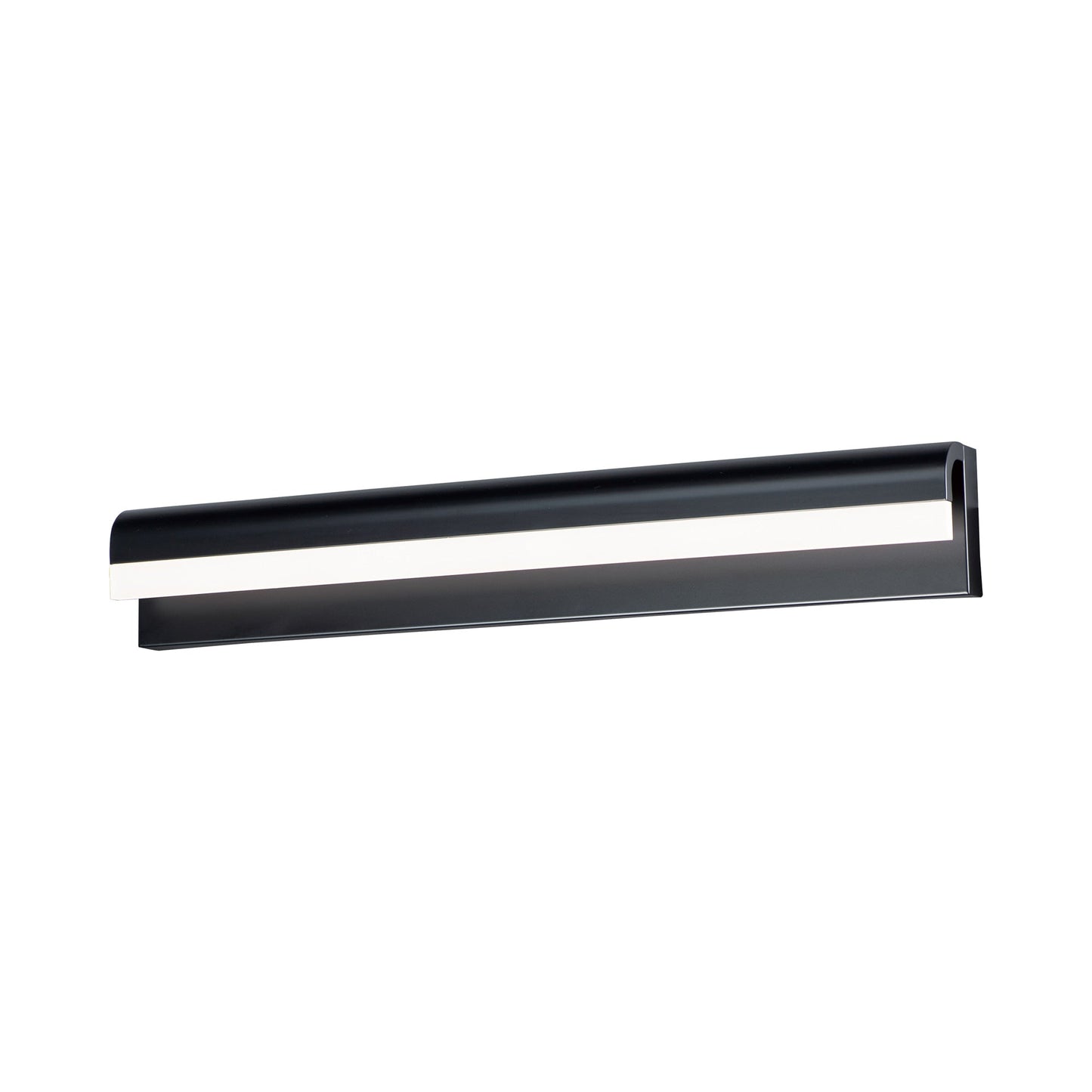 Waterfall LED Bath Vanity Light in Black (30-Inch).