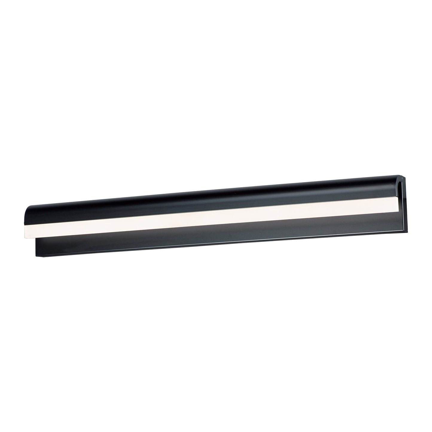 Waterfall LED Bath Vanity Light in Black (35.75-Inch).