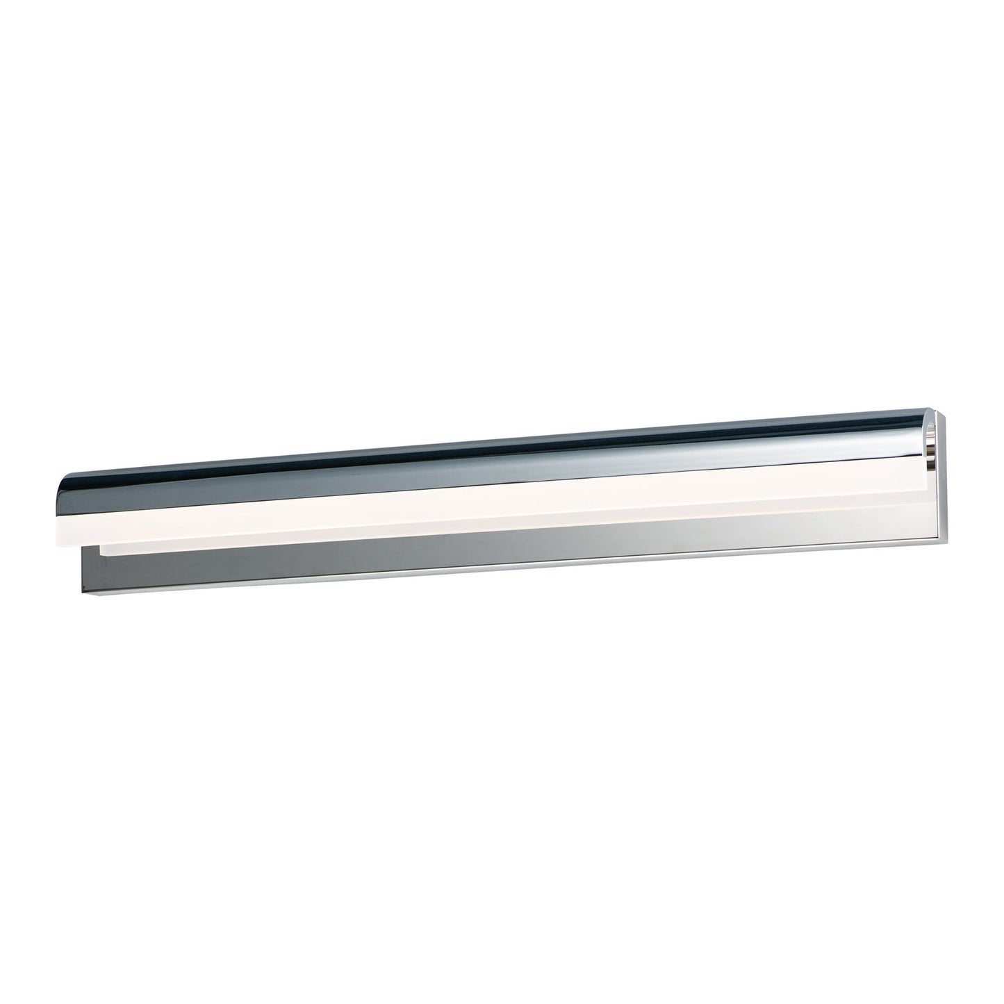 Waterfall LED Bath Vanity Light in Polished Chrome (35.75-Inch).