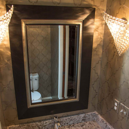 Wave Wall Light in bathroom.