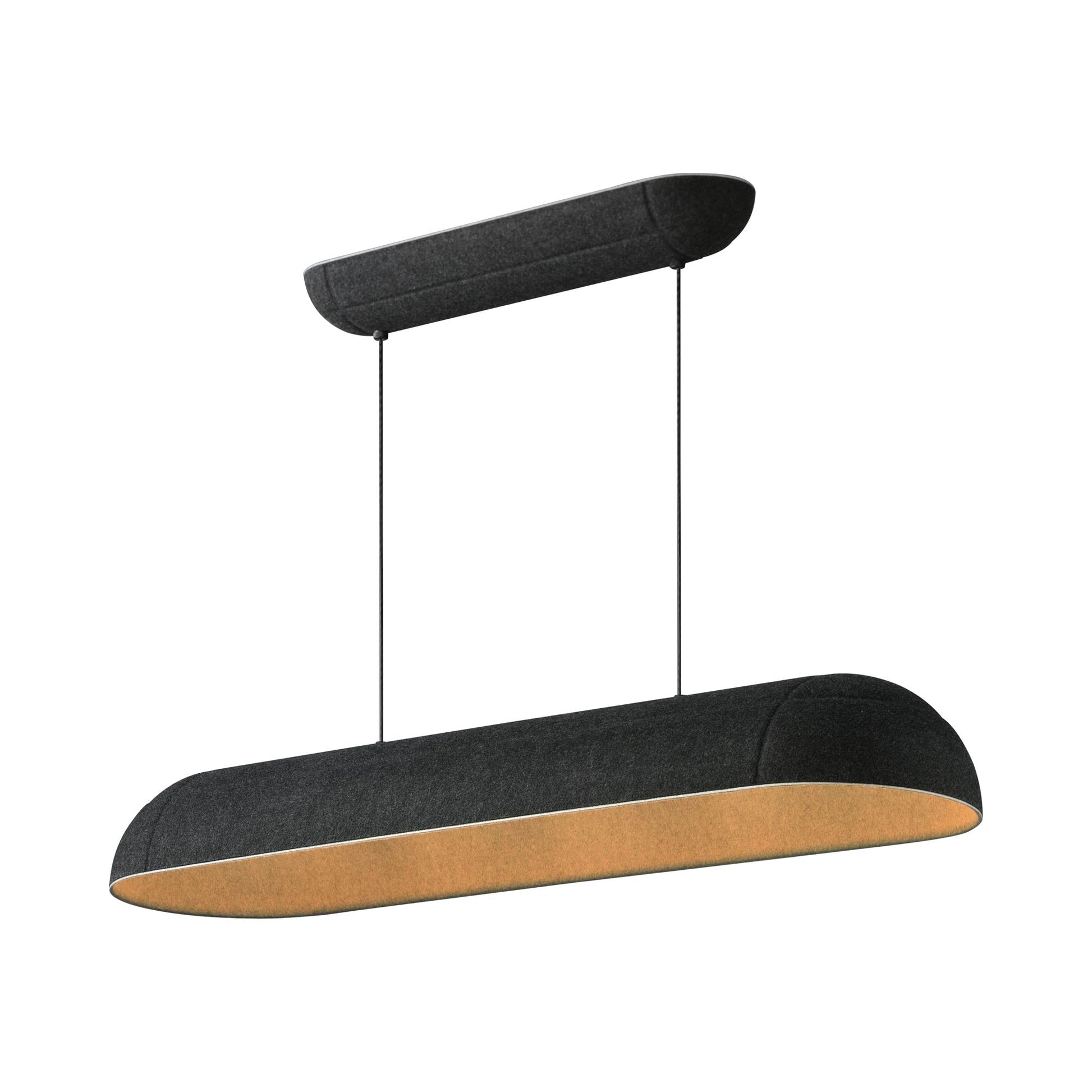 Wimbledon LED Linear Pendant Light in Dark Gray.