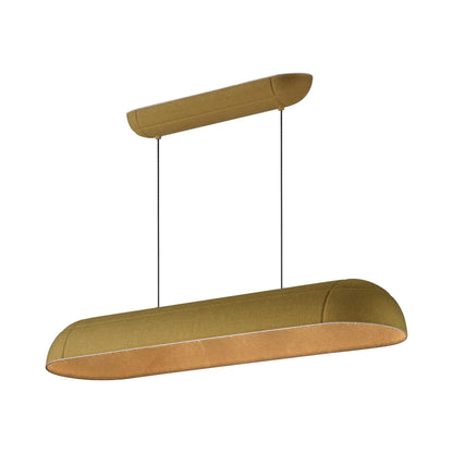Wimbledon LED Linear Pendant Light in Olive.
