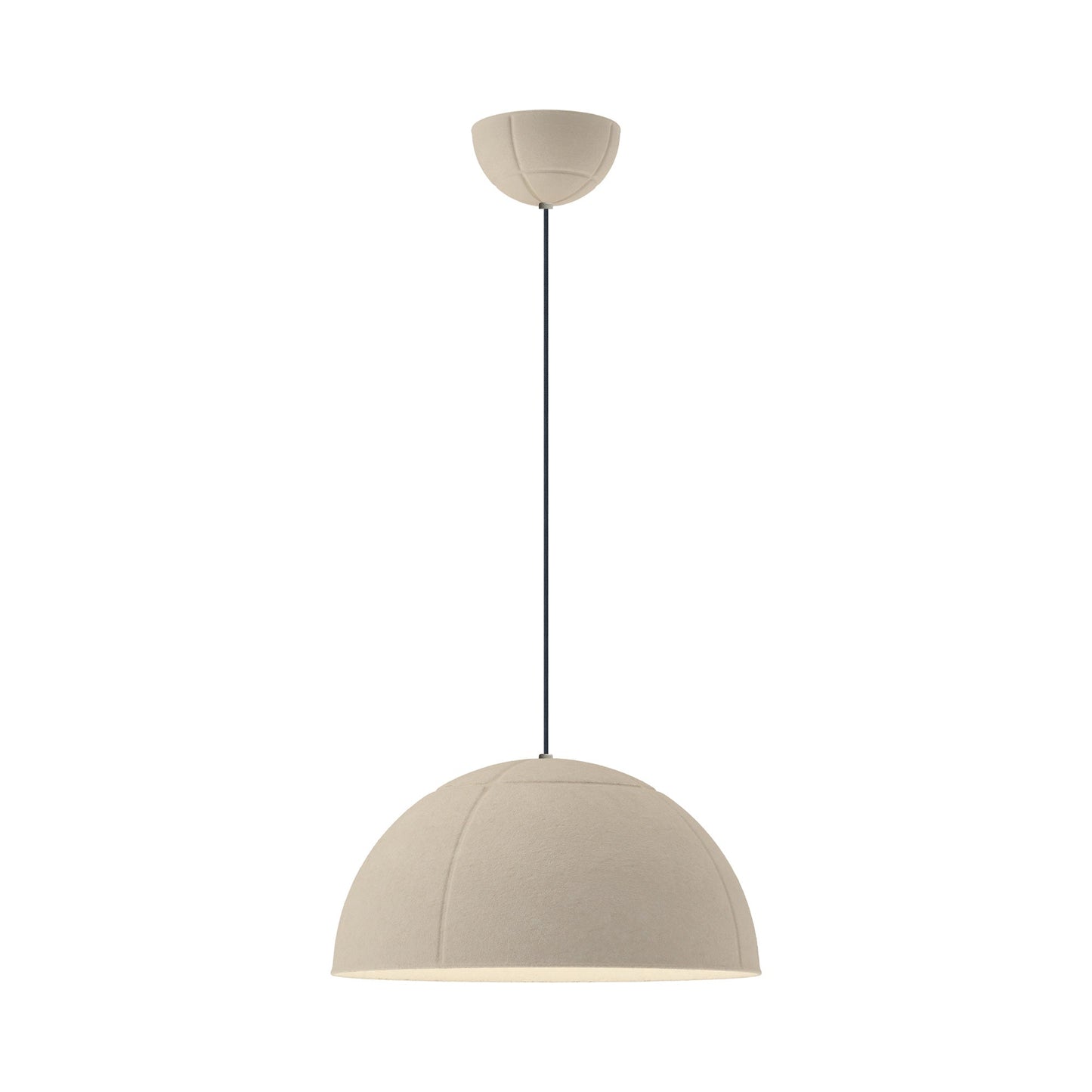 Wimbledon LED Pendant Light in Light Cream.