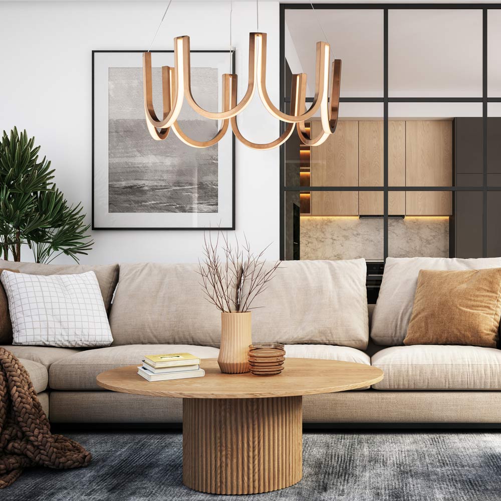 You LED Pendant Light in living room.