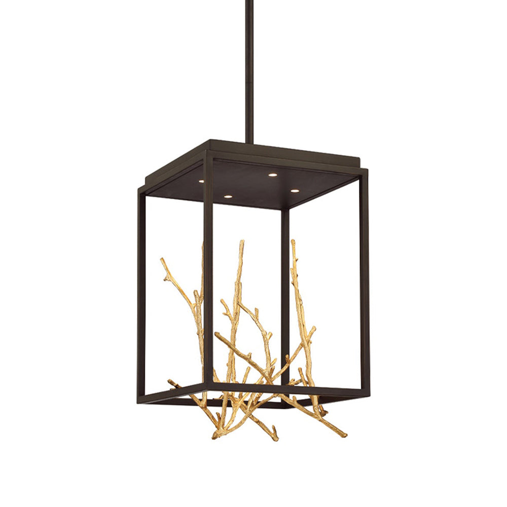 Aerie LED Square Chandelier in Detail.