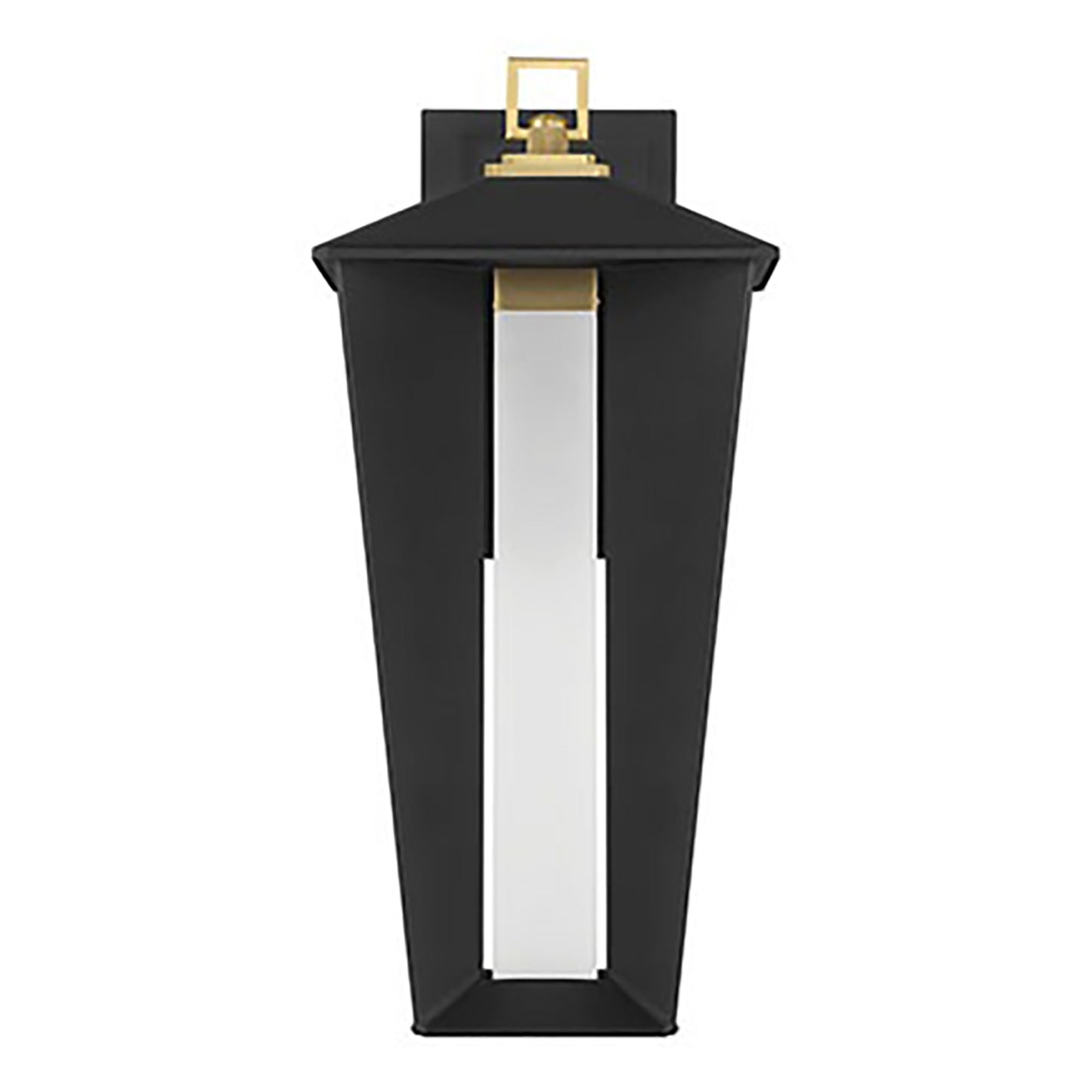 Andson Outdoor LED Wall Light in Brass-Sand Black Mix (19-Inch).