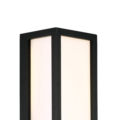Architectural Outdoor LED Glass Wall Light in Detail.
