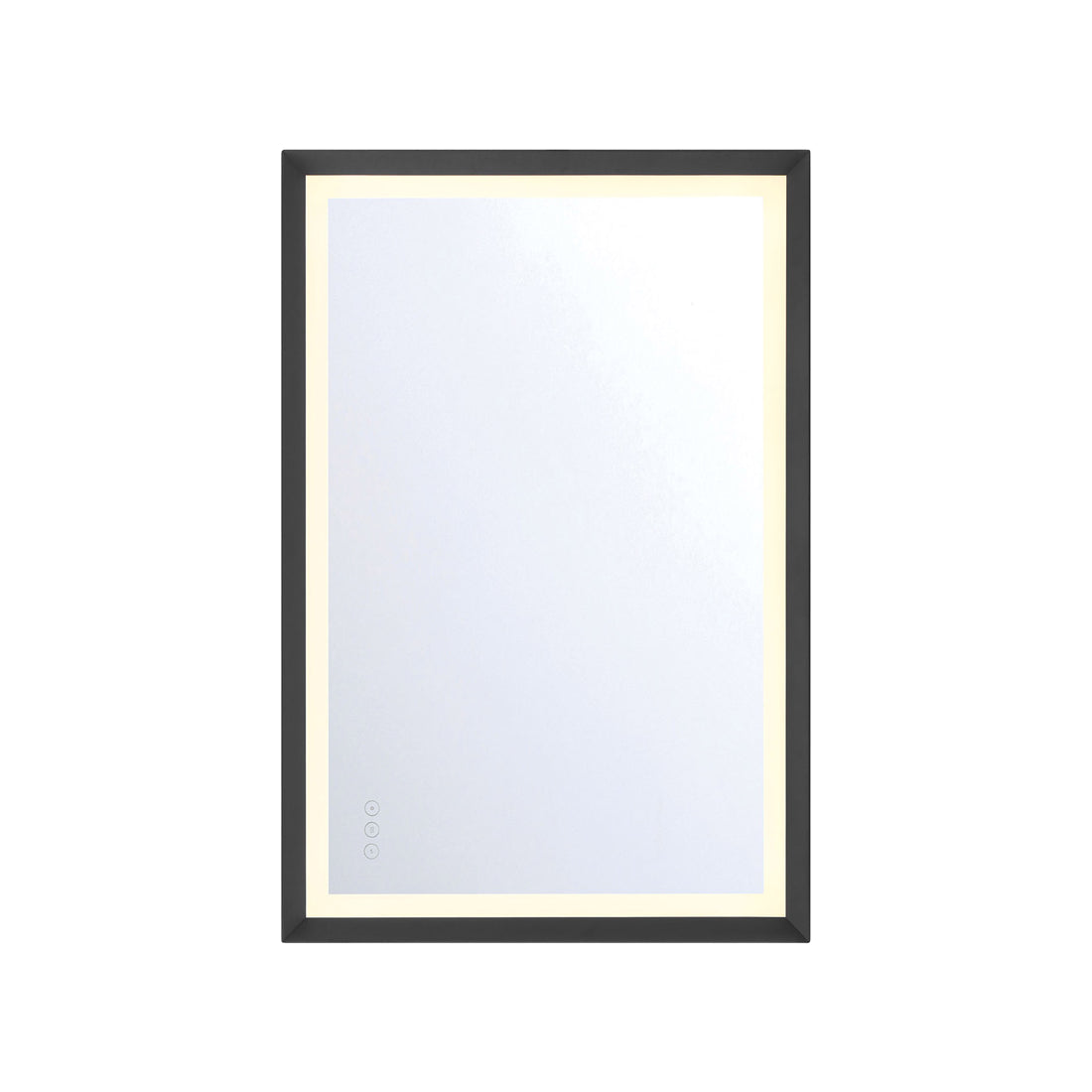 Artell Rectangle LED Wall Mirror in Black (36-Inch).