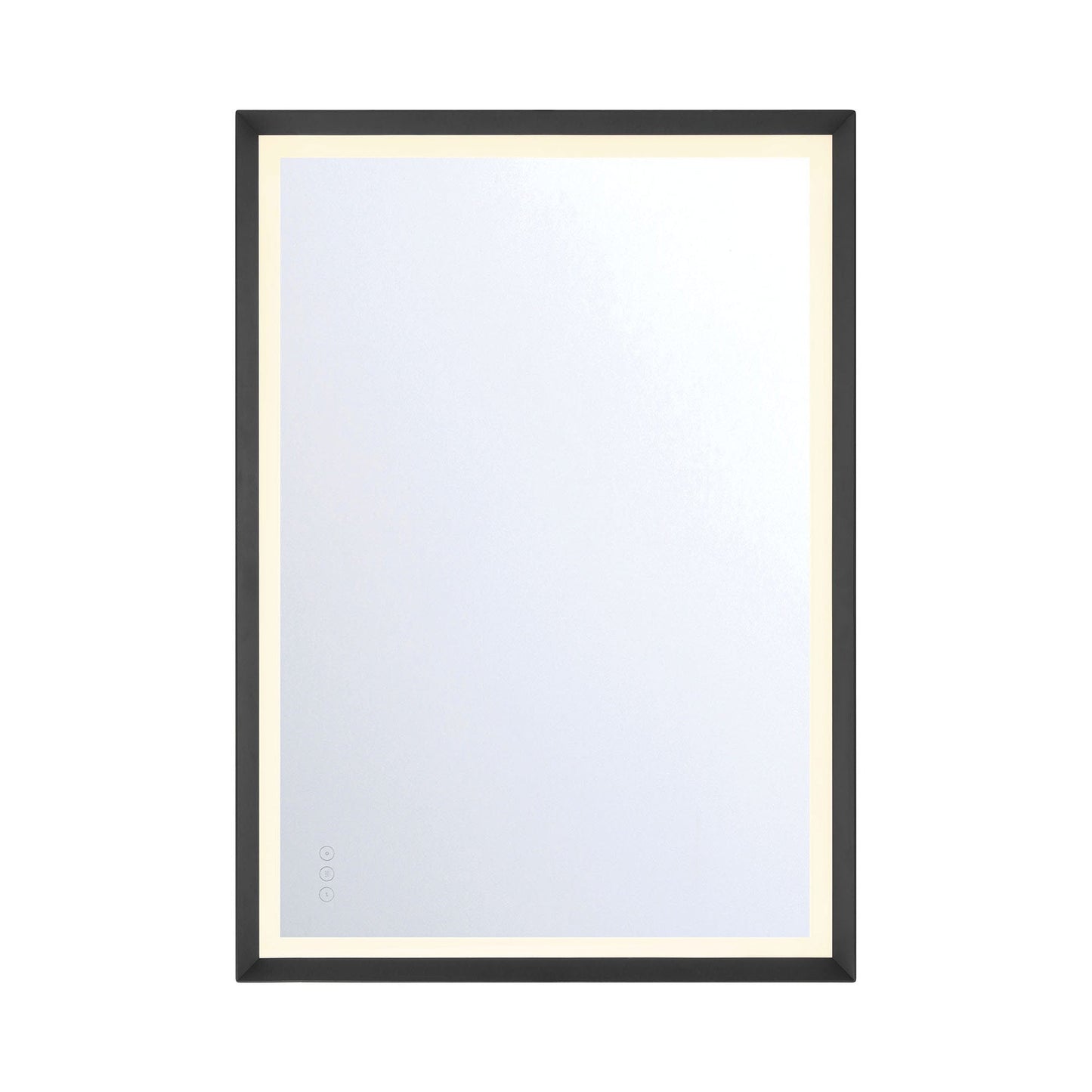 Artell Rectangle LED Wall Mirror in Black (42-Inch).