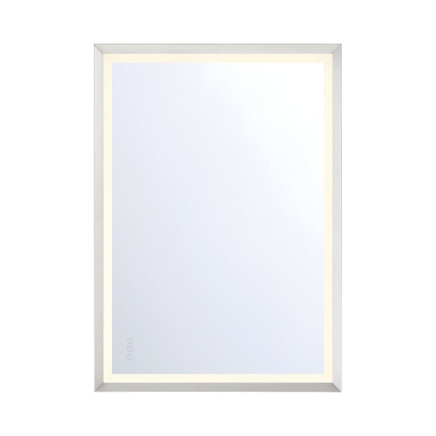Artell Rectangle LED Wall Mirror in Silver (42-Inch).