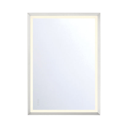 Artell Rectangle LED Wall Mirror in Silver (42-Inch).