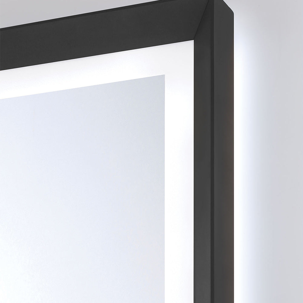 Artell Rectangle LED Wall Mirror in Detail.