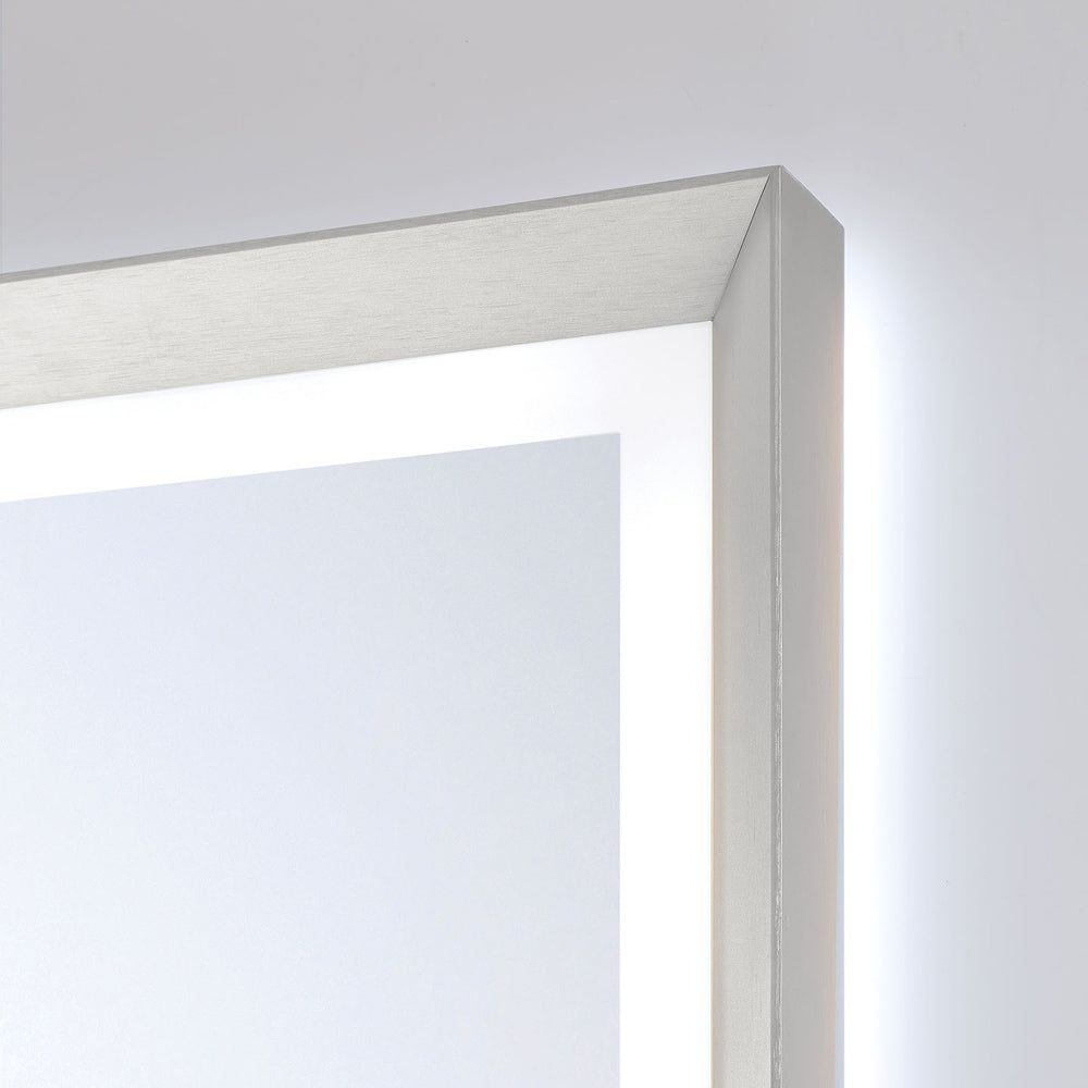 Artell Rectangle LED Wall Mirror in Detail.