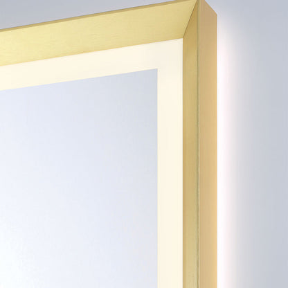Artell Rectangle LED Wall Mirror in Detail.