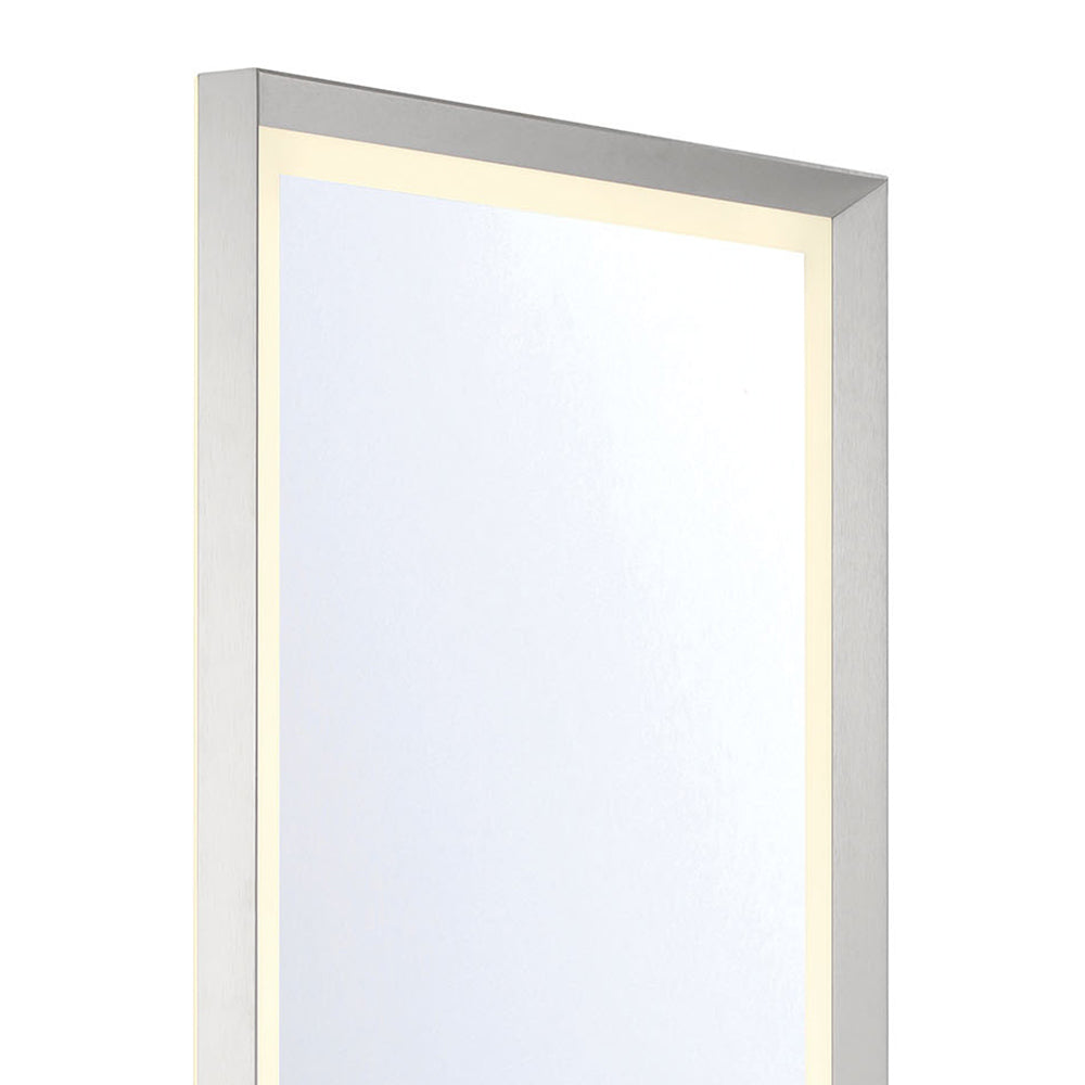 Artell Rectangle LED Wall Mirror in Detail.