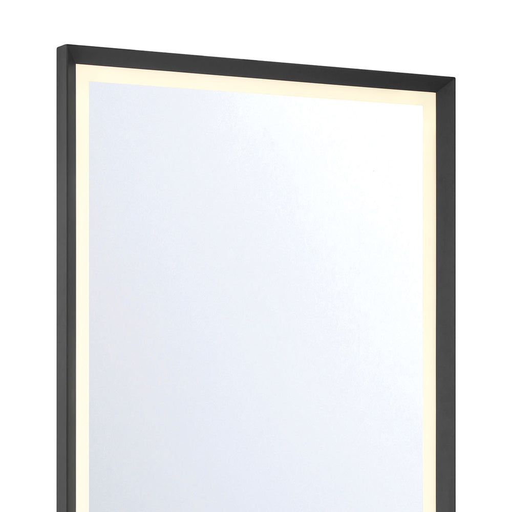 Artell Rectangle LED Wall Mirror in Detail.