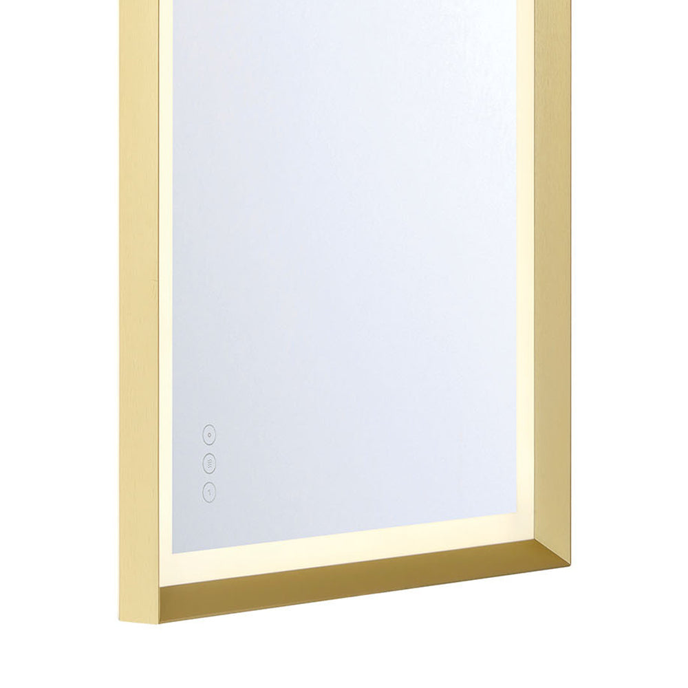 Artell Rectangle LED Wall Mirror in Detail.