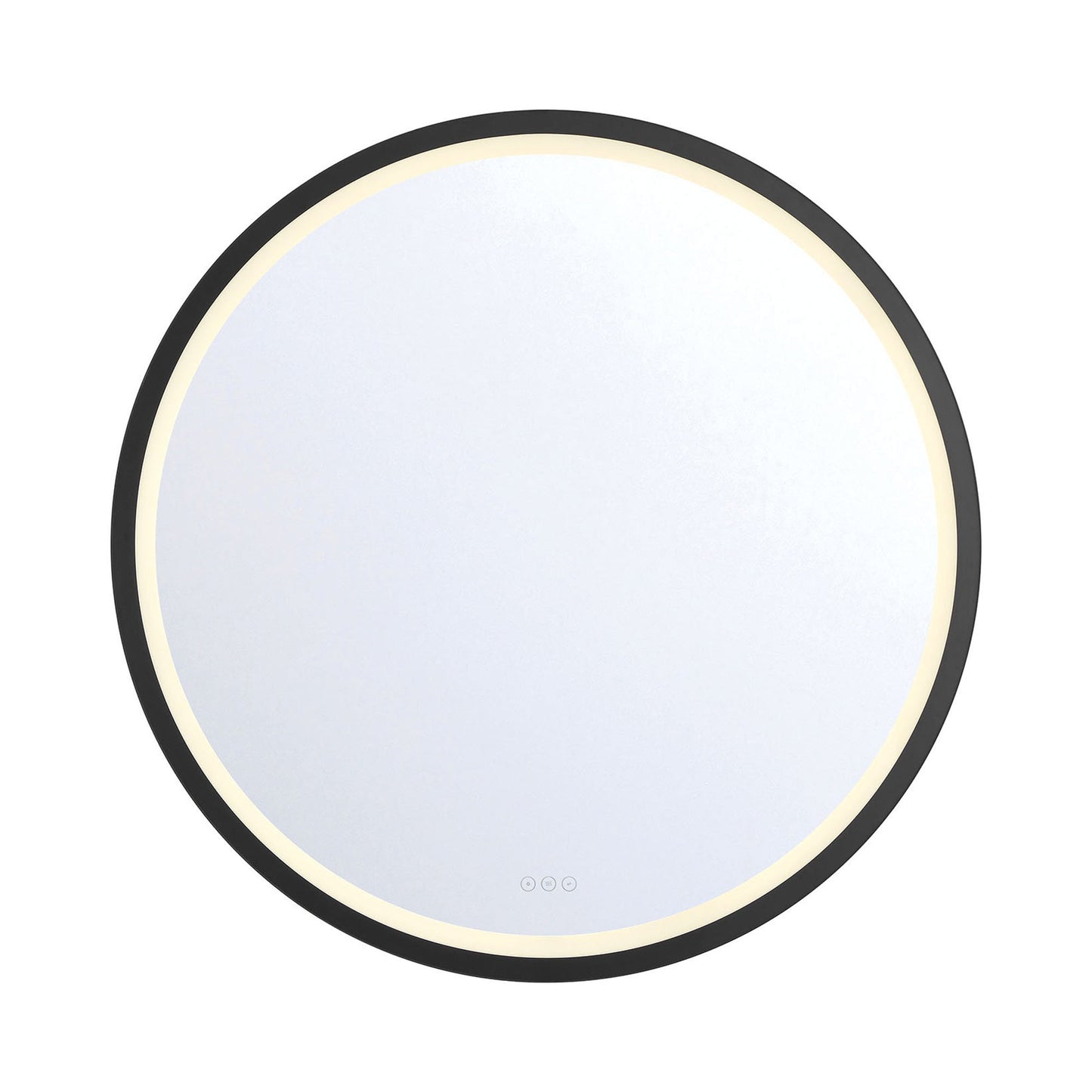 Artell Round LED Wall Light in Black (42-Inch).