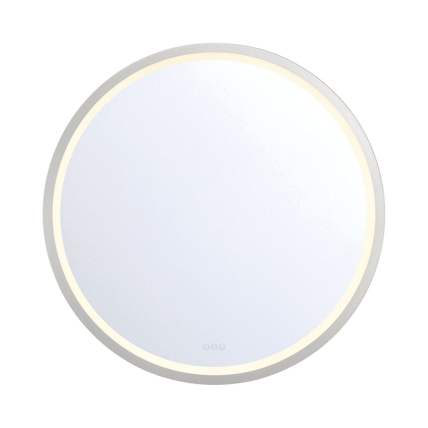 Artell Round LED Wall Light in Silver (42-Inch).