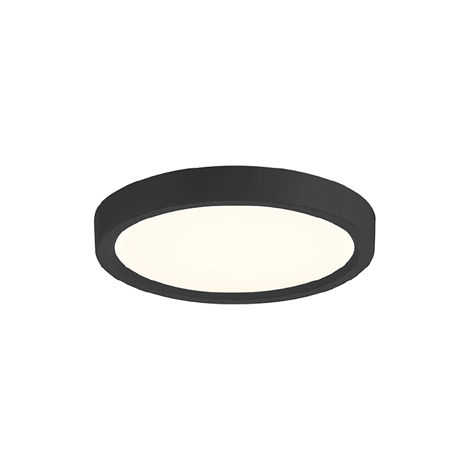 Artemis LED Flush Mount Ceiling Light in Black (5.38-Inch).