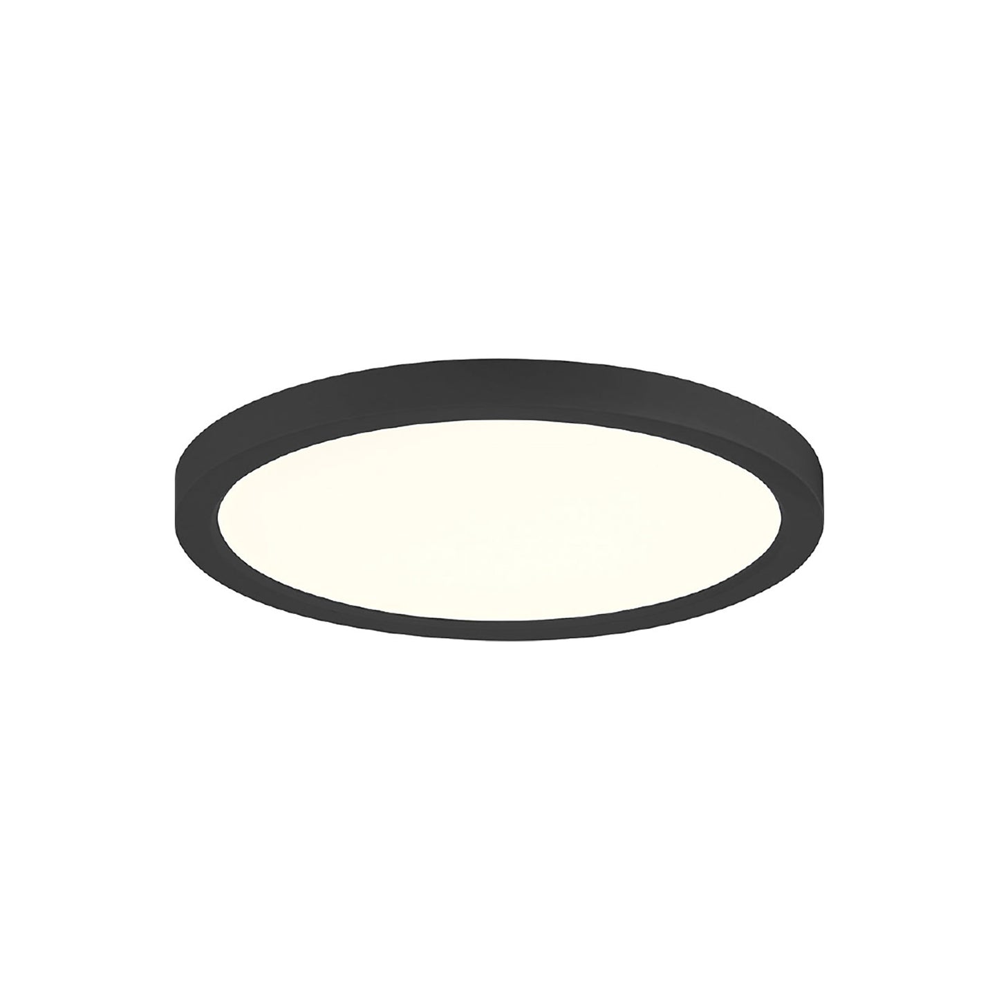 Artemis LED Flush Mount Ceiling Light in Black (7.88-Inch).