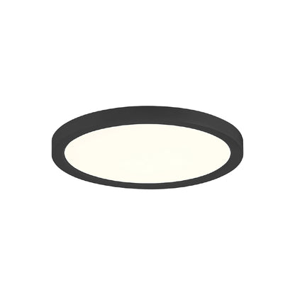 Artemis LED Flush Mount Ceiling Light in Black (7.88-Inch).