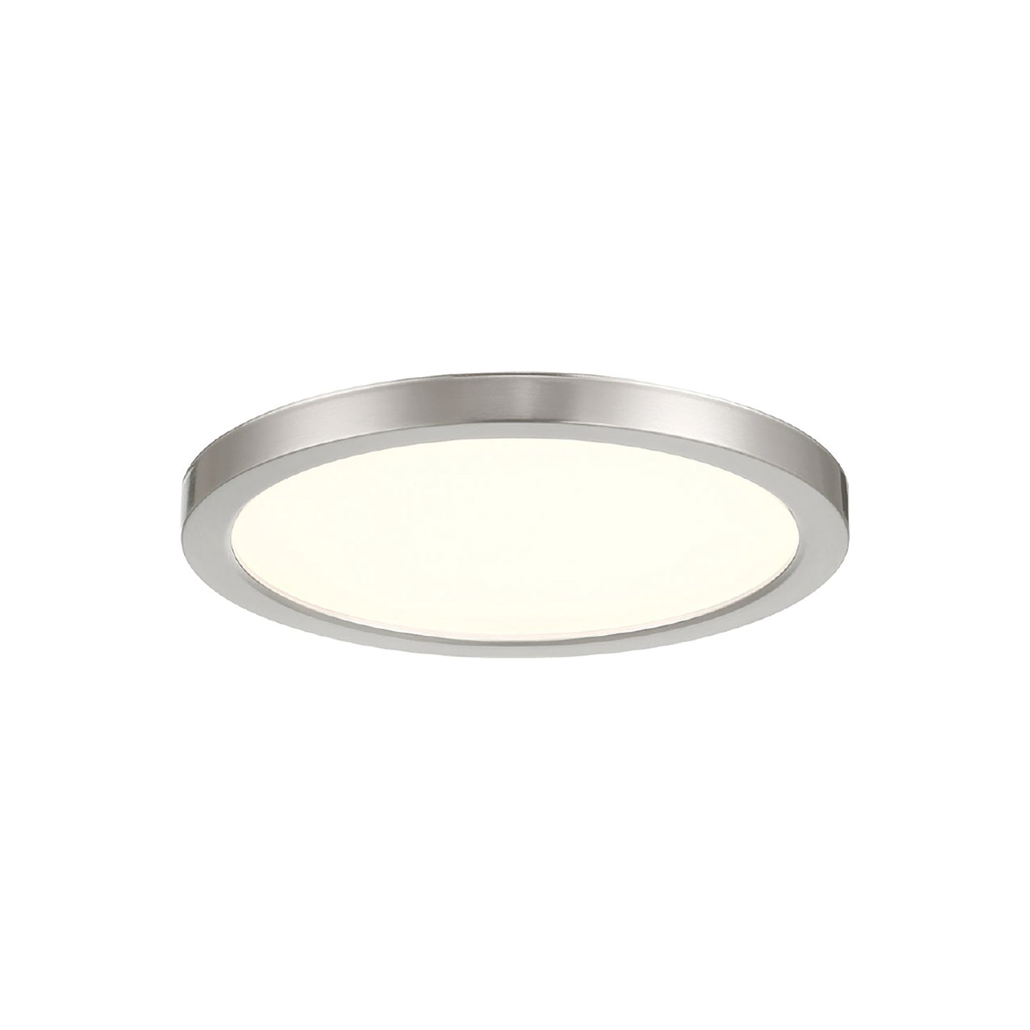 Artemis LED Flush Mount Ceiling Light in Brush Nickel (7.88-Inch).