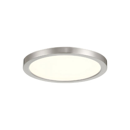 Artemis LED Flush Mount Ceiling Light in Brush Nickel (7.88-Inch).