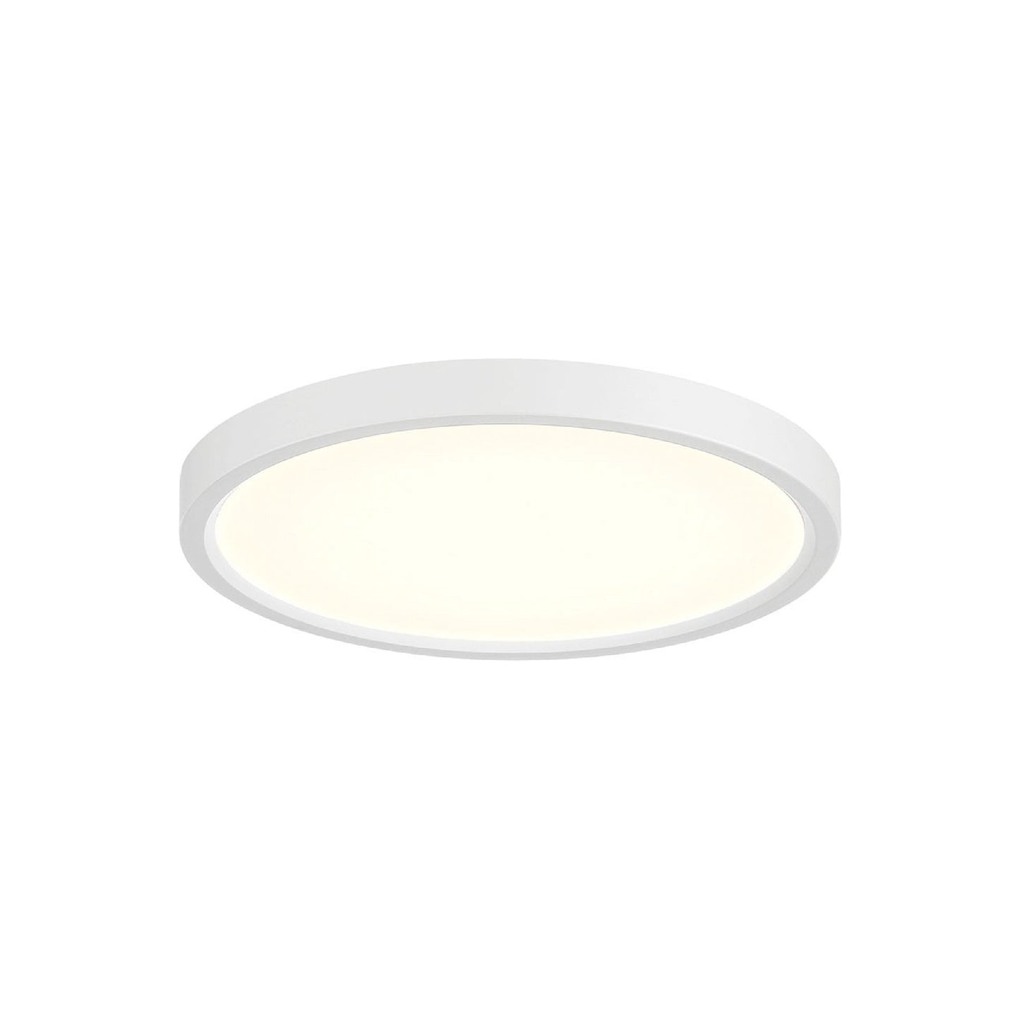 Artemis LED Flush Mount Ceiling Light in White (7.88-Inch).