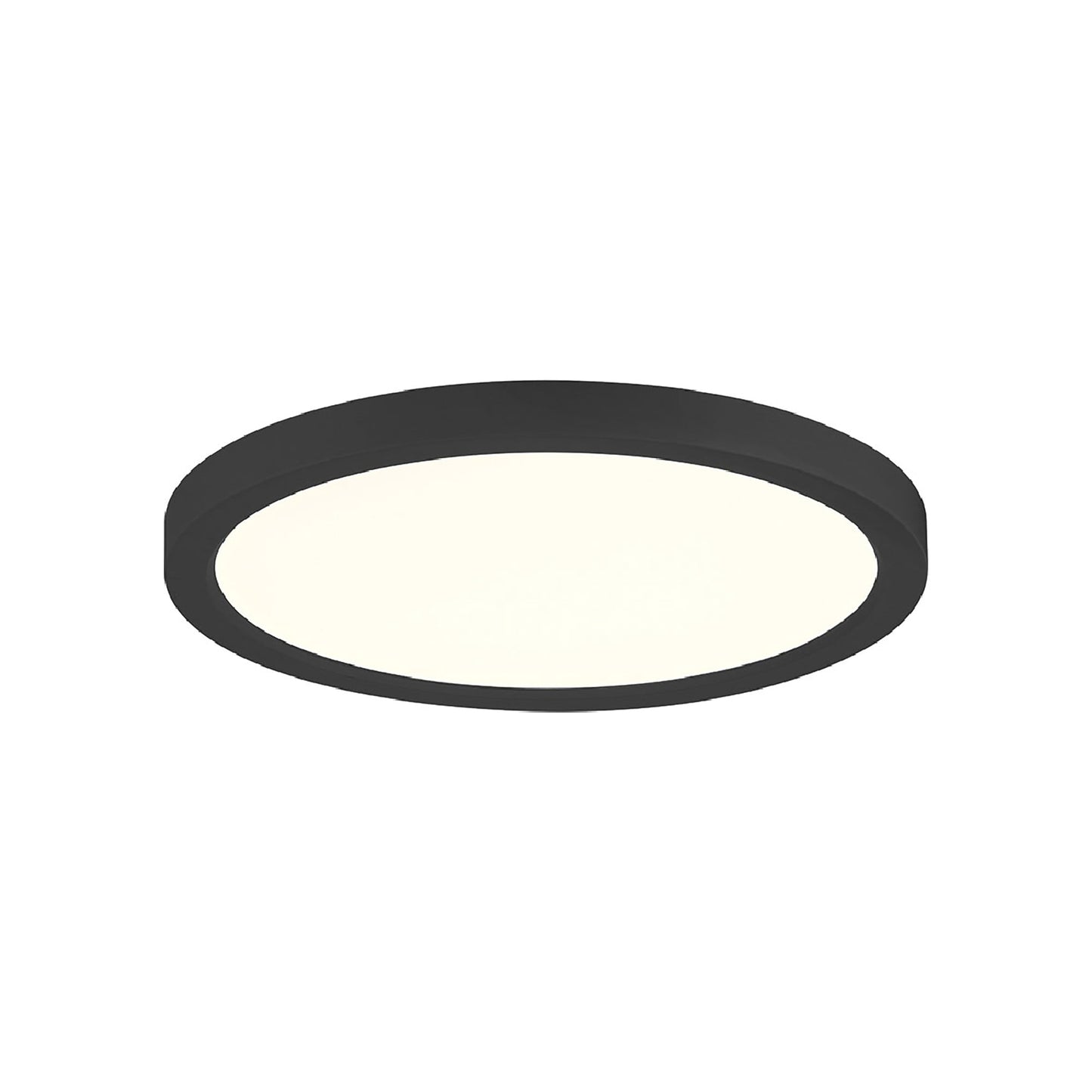 Artemis LED Flush Mount Ceiling Light in Black (9-Inch).