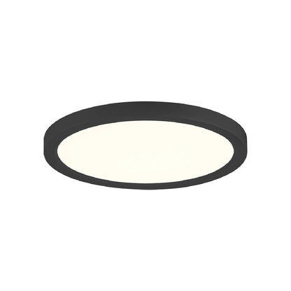 Artemis LED Flush Mount Ceiling Light in Black (9-Inch).