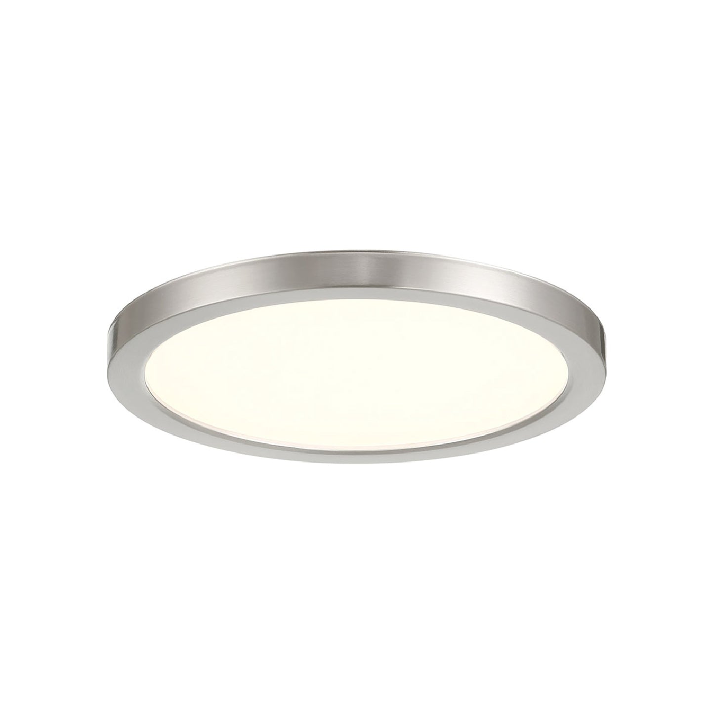 Artemis LED Flush Mount Ceiling Light in Brush Nickel (9-Inch).