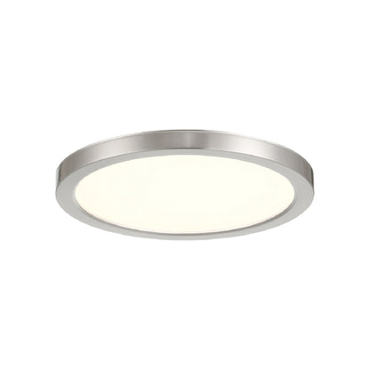 Artemis LED Flush Mount Ceiling Light in Brush Nickel (9-Inch).